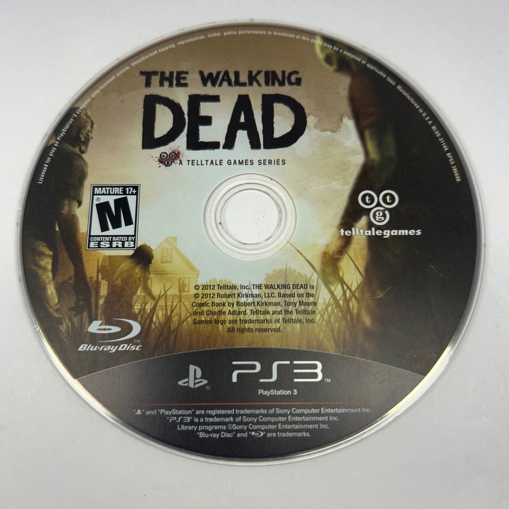 The Walking Dead‎ A Telltale Games Series Disc Only PS3 Playstation 3